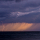 A storm over the water in Spain.